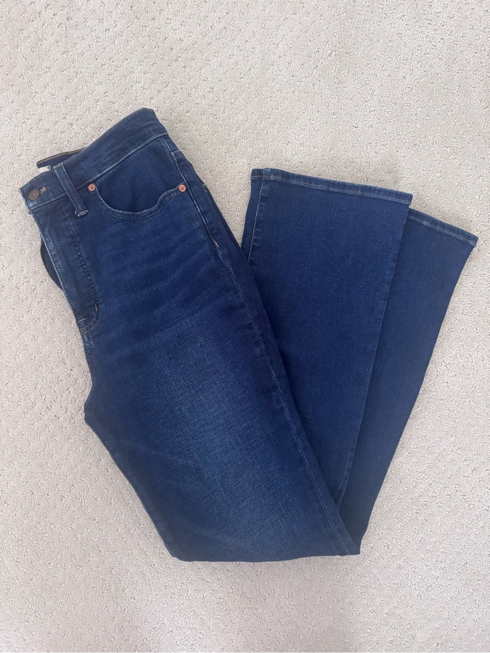 Madewell skinny flare high rise jeans